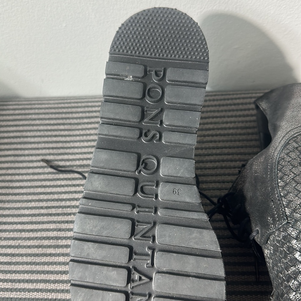 Pons Quintana  Brown Platform Woven Braided Shoes Sneakers - Picture 4 of 4